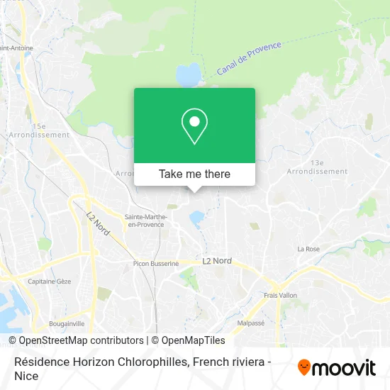 Résidence Horizon Chlorophilles map