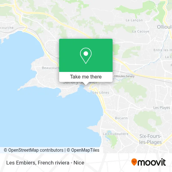 Les Embiers map