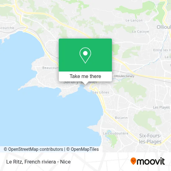 Le Ritz map