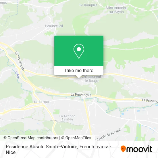 Résidence Absolu Sainte-Victoire map