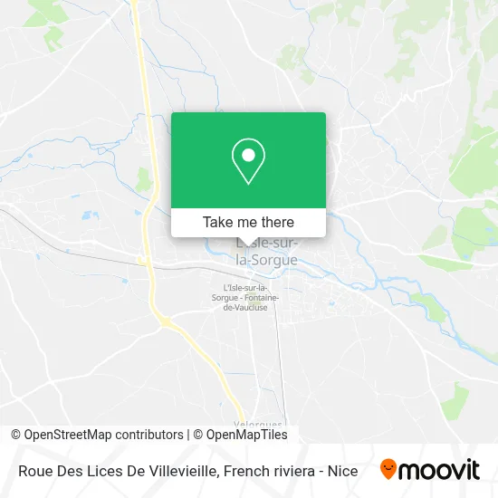 Roue Des Lices De Villevieille map