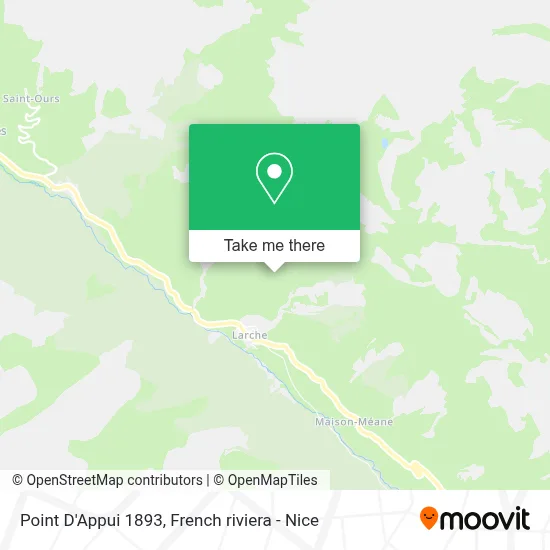 Point D'Appui 1893 map