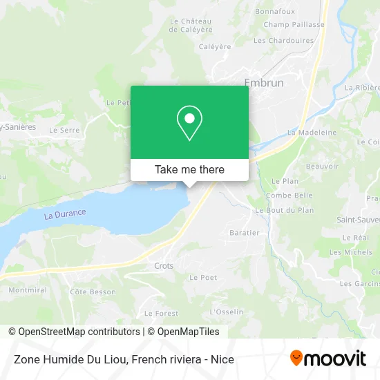 Zone Humide Du Liou map
