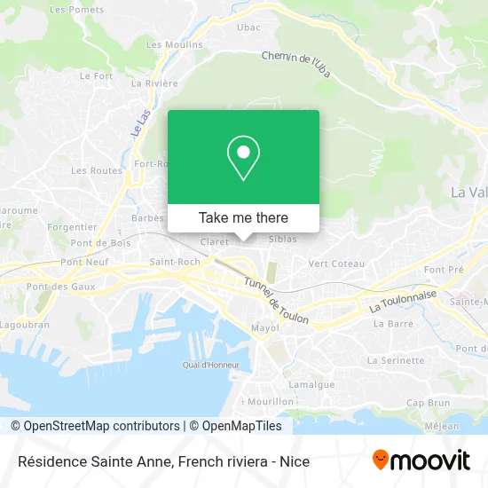 Résidence Sainte Anne map