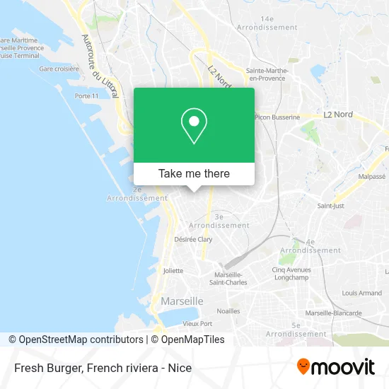 Fresh Burger map
