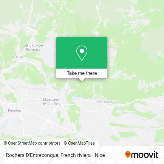 Mapa Rochers D'Entreconque