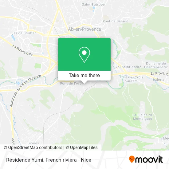 Résidence Yumi map