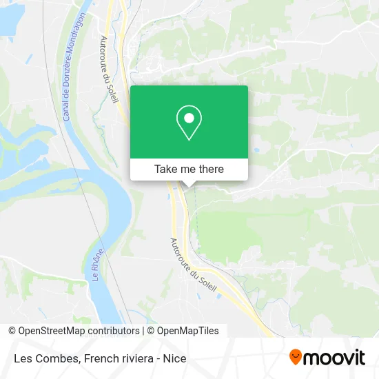 Les Combes map