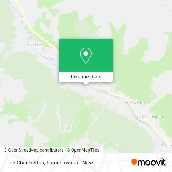 Les Charmettes map