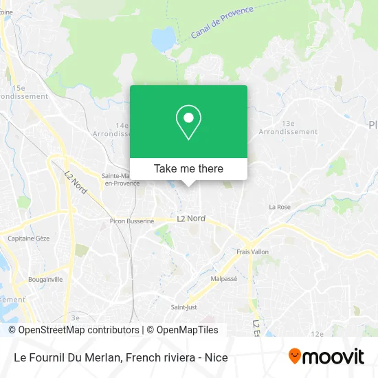 Le Fournil Du Merlan map