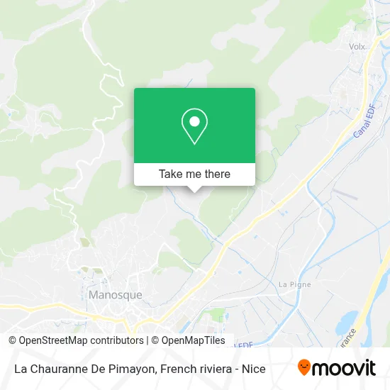 La Chauranne De Pimayon map