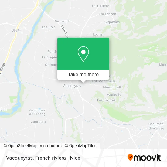 Vacqueyras map
