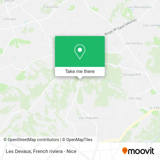 Les Devaux map