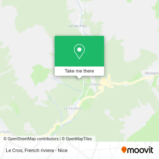 Le Cros map