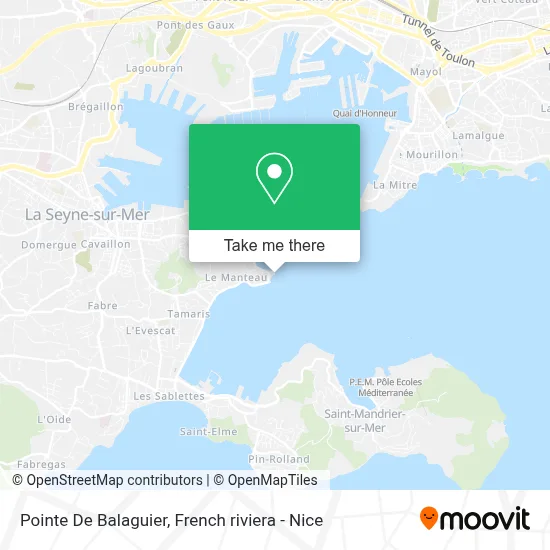 Pointe De Balaguier map