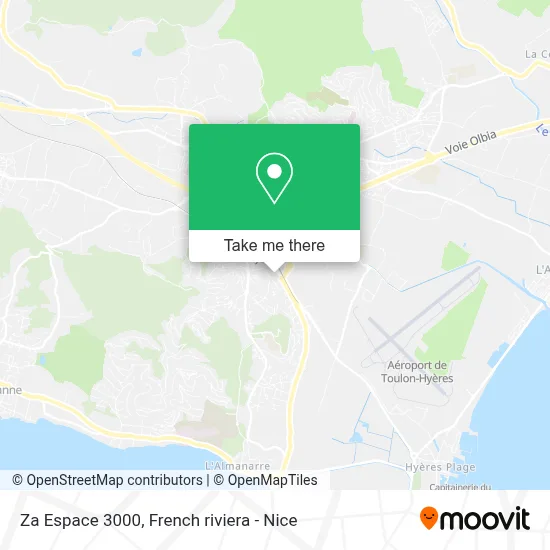 Za Espace 3000 map