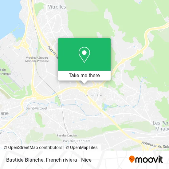 Bastide Blanche map