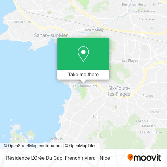 Résidence L'Orée Du Cap map