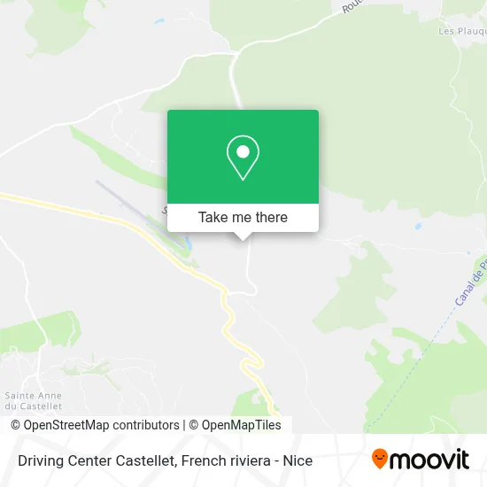 Driving Center Castellet map