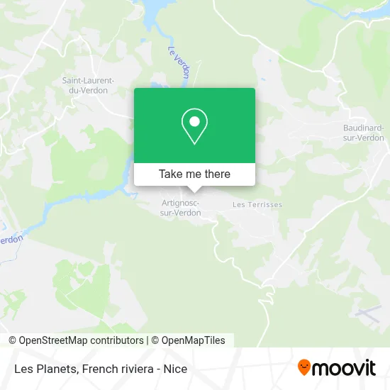 Les Planets map