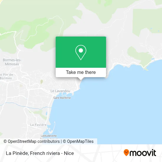 La Pinède map