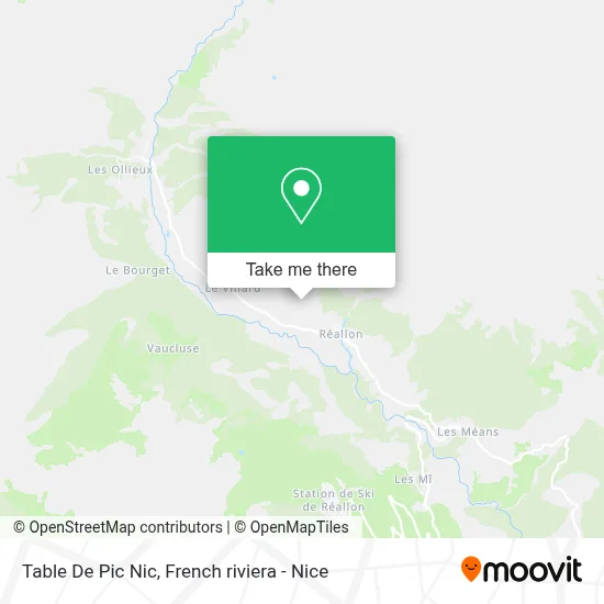 Table De Pic Nic map