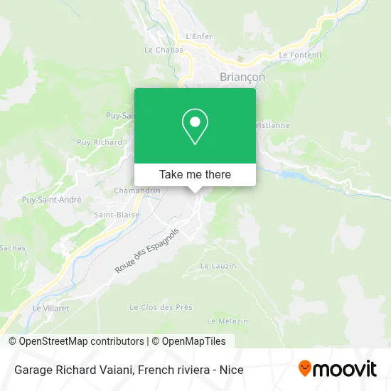 Garage Richard Vaiani map