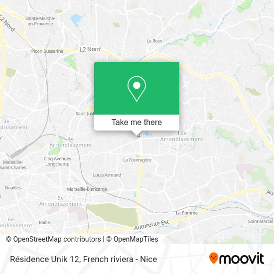 Résidence Unik 12 map