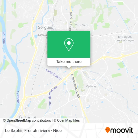 Le Saphir map