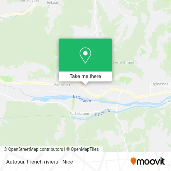 Autosur map