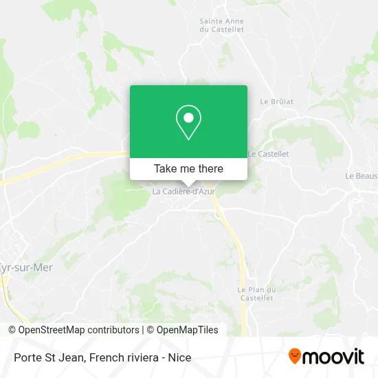Porte St Jean map