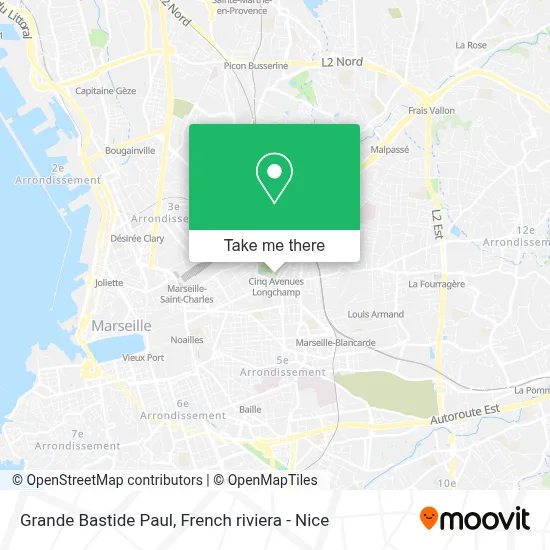 Grande Bastide Paul map