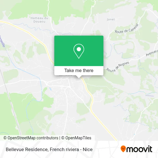 Résidence Bellevue map
