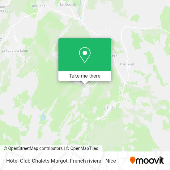 Hôtel Club Chalets Margot map