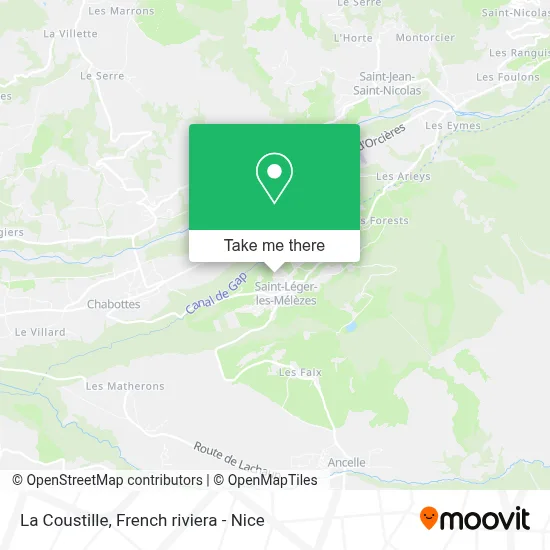 La Coustille map
