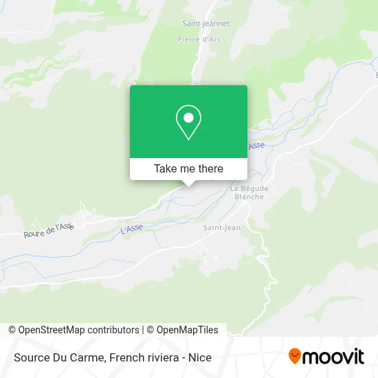 Source Du Carme map