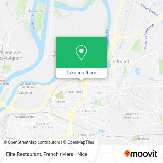 Elite Restaurant map