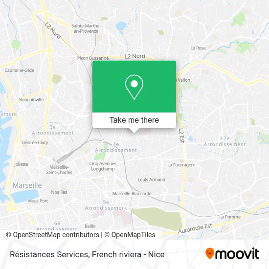 Résistances Services map