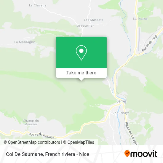 Col De Saumane map