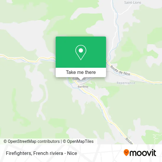 Pompiers map