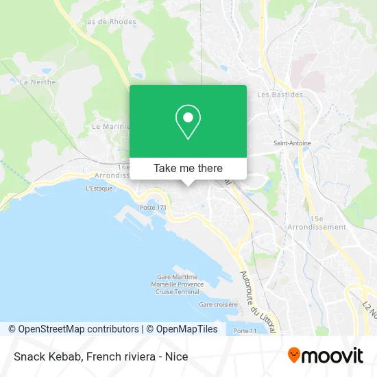 Snack Kebab map
