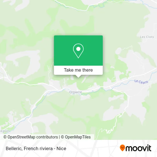 Belleric map