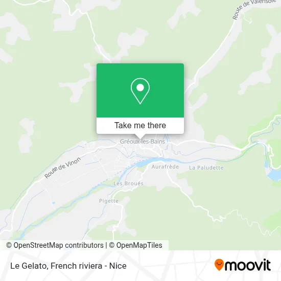 Le Gelato map