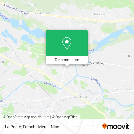 La Poste map