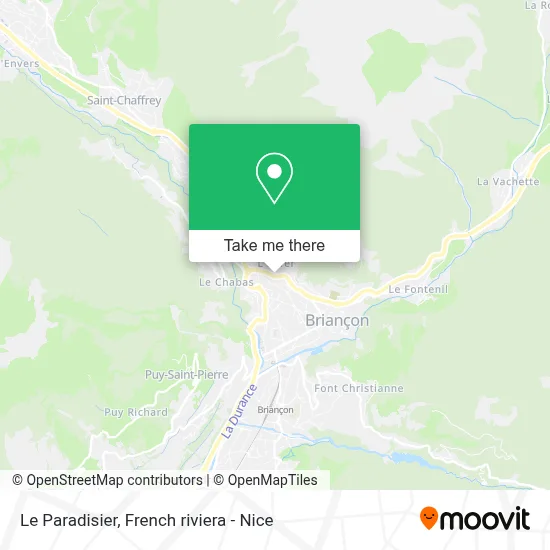 Le Paradisier map