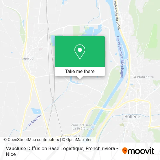 Vaucluse Diffusion Base Logistique map