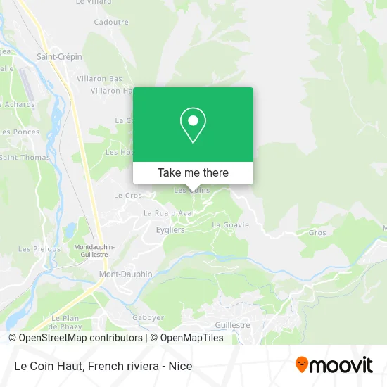 Le Coin Haut map