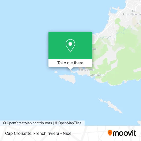 Cap Croisette map