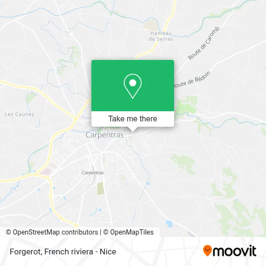 Forgerot map