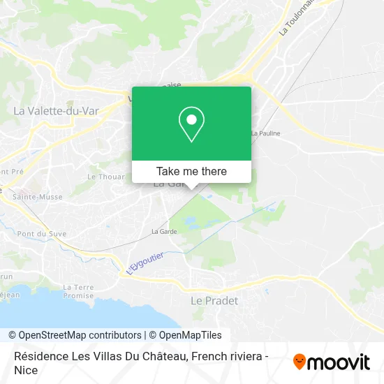 Résidence Les Villas Du Château map